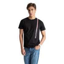 Camiseta Tommy Hilfiger Logo Sublimado Vertical Stripe Tee