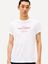 Camiseta Tommy Hilfiger Masculina Center New Stack Branca