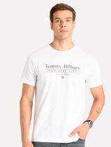 Camiseta Tommy Hilfiger Masculina Center Stack Branca