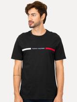 Camiseta Tommy Hilfiger Masculina Chest Insert Logo Preta