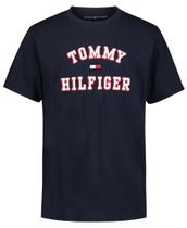 Camiseta Tommy Hilfiger masculina de manga curta Varsity Navy 20