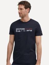 Camiseta Tommy Hilfiger Masculina Monotype 1985 Logo Azul Marinho Camiseta Tommy Hilfiger Masculina Monotype 1985 Logo Azul Marinho