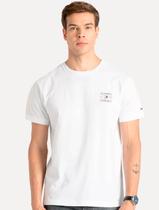 Camiseta Tommy Hilfiger Masculina Regular Stack Branca