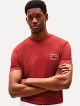 Camiseta Tommy Hilfiger Masculina Regular Stack Vermelho