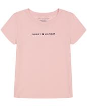 Camiseta Tommy Hilfiger para meninas de manga curta rosa 12-14 anos