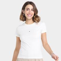 Camiseta Tommy Hilfiger Slim Tonal Linear Feminina