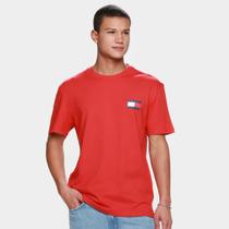 Camiseta Tommy Jeans Essential Flag Masculina Camiseta Tommy Jeans Essential Flag Masculina