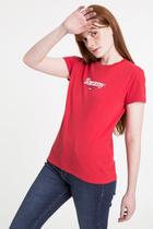 Camiseta Tommy Jeans Essential Logo Vermelho