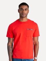 Camiseta Tommy Jeans Masculina Essential Flag Pocket Vermelha