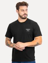 Camiseta Tommy Jeans Masculina Regular Corp Chest Preta
