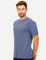 Camiseta Tommy Jeans Masculina Regular Jersey C-Neck Flag Azul