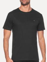 Camiseta Tommy Jeans Masculina Regular Jersey C-Neck Flag Chumbo