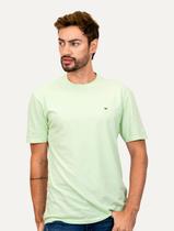 Camiseta Tommy Jeans Masculina Regular Jersey C-Neck Flag Verde Claro