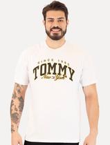 Camiseta Tommy Jeans Masculina Regular Logo Varsity New York Branca