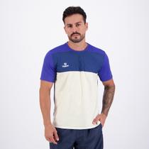 Camiseta Topper Color Block Branca e Azul