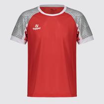 Camiseta Topper Fun Juvenil Vermelha Camiseta Topper Fun Juvenil Vermelha