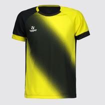 Camiseta Topper Gradiente Juvenil Amarela e Preta