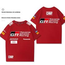 Camiseta Toyota Jersey GR Racing Masculina Feminina De Manga Curta Algodão Verão Versátil 2025