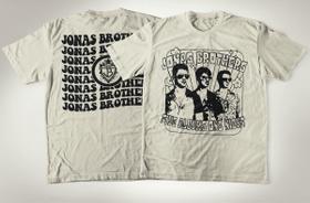 Camiseta Tradicional Algodão Banda Jonas Brothers Pop Music