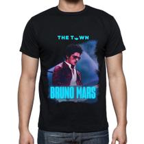 Camiseta Tradicional Bruno Mars Preta Algodão The Town