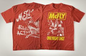 Camiseta Tradicional De Algodão De Pop Rock Banda McFly