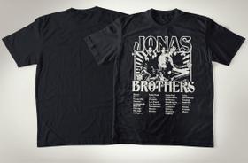 Camiseta Tradicional De Algodão Jonas Brothers Power Pop - Porto Stamp