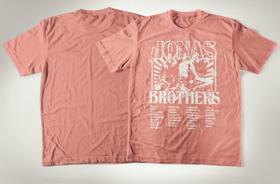 Camiseta Tradicional De Algodão Jonas Brothers Power Pop