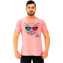 Camiseta Tradicional Manga Curta MXD Conceito Felino Visão 3D