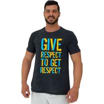 Camiseta Tradicional Manga Curta MXD Conceito Give Respect To Get Respect