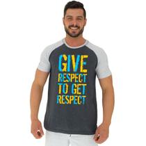 Camiseta Tradicional Manga Curta MXD Conceito Give Respect To Get Respect
