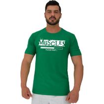 Camiseta Tradicional Manga Curta MXD Conceito Muscles Please Wait