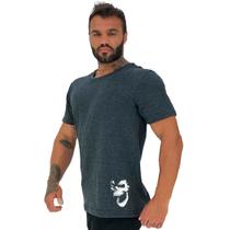 Camiseta Tradicional Masculina MXD Conceito Estampa Lateral Caveira Gorila