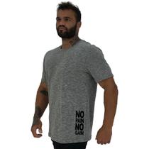 Camiseta Tradicional Masculina MXD Conceito Estampa Lateral No Pain No Gain