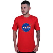 Camiseta Tradicional Unissex Algodão Moda Geek Nerd Nasa U.S.A