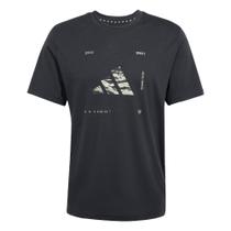 Camiseta Treino Estampada Camo Logo Climacool