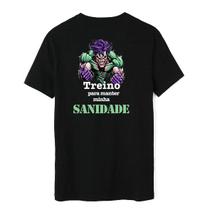 Camiseta Treino Sanidade Coringa Estampa Nas Costas Academia