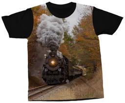 Camiseta Trem Camisa Locomotiva Camiseta Trem Camisa Locomotiva