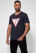 Camiseta Triangulo Tradicional Guess Azul Escuro