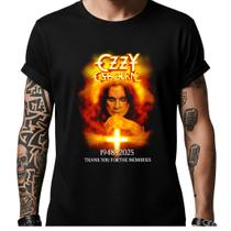 Camiseta Tributo Príncipe das Trevas Ozzy Osbourne Estampa Personalizada Camisa Exclusiva Homenagem