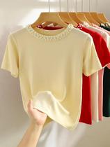 Camiseta Tricotada Sem Mangas Feminina Y2K Moda De Verão Preto E Branco Casual Top Fino