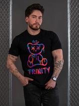 Camiseta Trinity Bear Crown c/ Pedraria - Preto