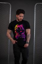 Camiseta Trinity Cool Cat c/ Pedraria - Preto