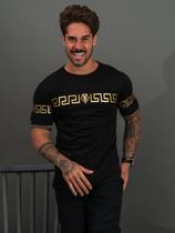 Camiseta Trinity Logo Dourado - Preto