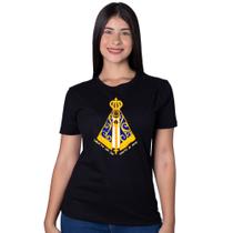 Camiseta Tshirt Babylook Feminina Nossa Senhora Aparecida 02 Católica Básica 100% Algodão