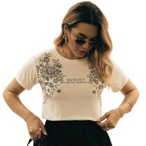 Camiseta Tshirt Blusa Feminina Luxury Off White Moda Fashionista