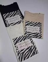 Camiseta Tshirt Blusinha Feminina Magnifique Zebra Moda Blogueira