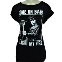 Camiseta Tshirt Blusinha Feminina The Doors Light my Fire