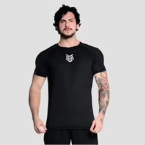 Camiseta Tshirt Dry Perfomance Black Lobo Geometrico - Alpha Co Camiseta Tshirt Dry Perfomance Black Lobo Geometrico - Alpha Co