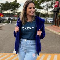 Camiseta Tshirt Feminina azul Be Simple Camiseta Tshirt Feminina azul Be Simple