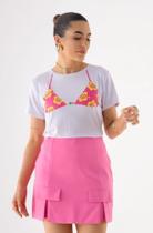 Camiseta Tshirt Feminina Biquini Cortininha